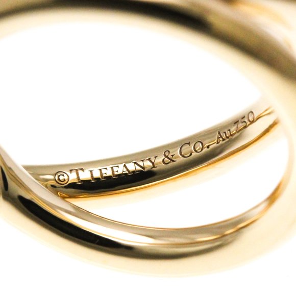 Tiffany Double Knot Ring Pink Gold (18K) Fashion No Stone Band Ring Pink Gold - Picture 7 of 9